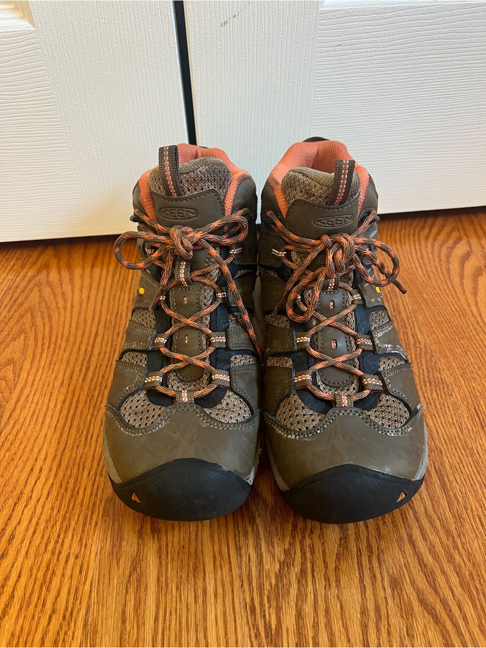KEEN Women’s Brown and Orange Hiking Boots